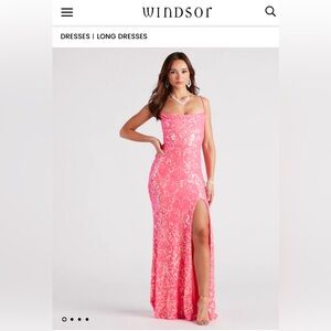 WINDSOR PINK SPARKLY DRESS
